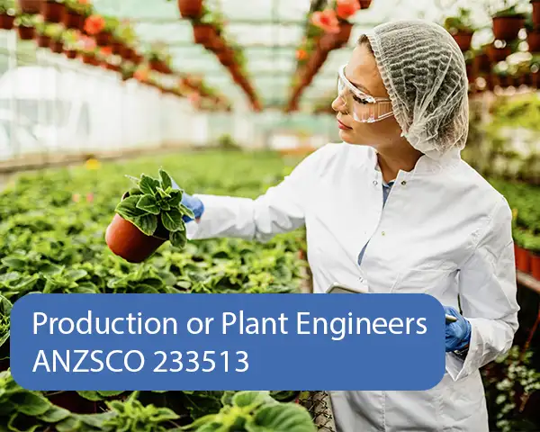 Production or Plant Engineers